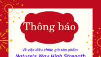 Thông báo: Điều chỉnh giá sản phẩm Nature’s Way High Strength Evening Primrose Oil