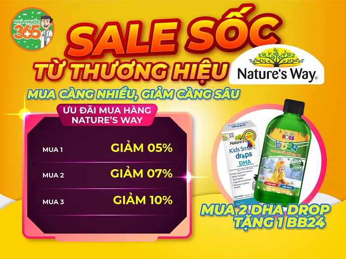 Sale sốc – giá hời từ thương hiệu Nature’s Way (Úc)