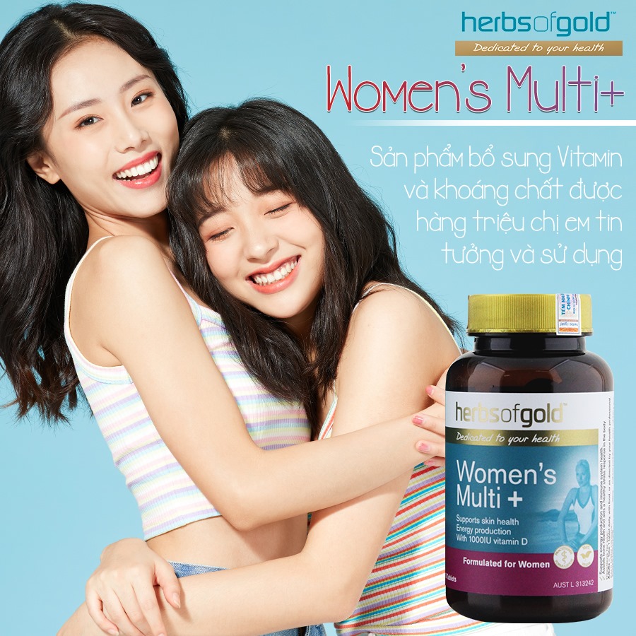 1. Herbs of Gold Women's Multi – Bổ sung Vitamin và khoáng chất cho nữ giới