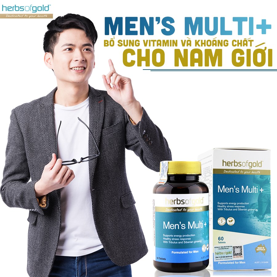 Herbs of Gold Men's Multi – Bổ sung vitamin và khoáng chất cho nam giới