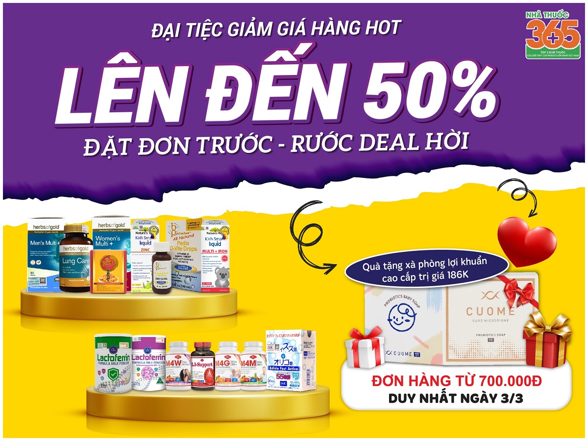 Đặt đơn trước, rước DEAL hời lên đến 50% và nhiều quà tặng giá trị khác