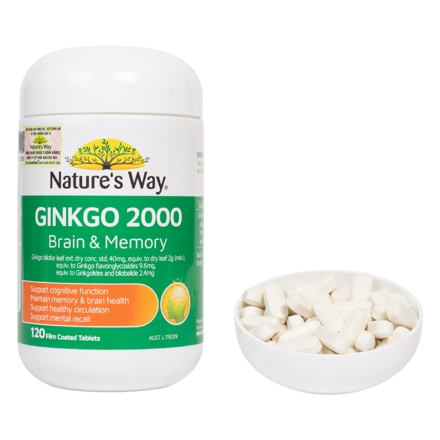 Thuốc bổ não Nature's Way Ginkgo Biloba