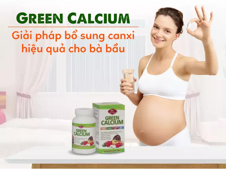 green calcium cho bà bầu