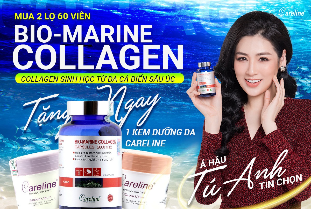 Khuyến mại: Mua 1 Bio-Marine Collagen tặng ngay 1 kem dưỡng da Careline cao cấp