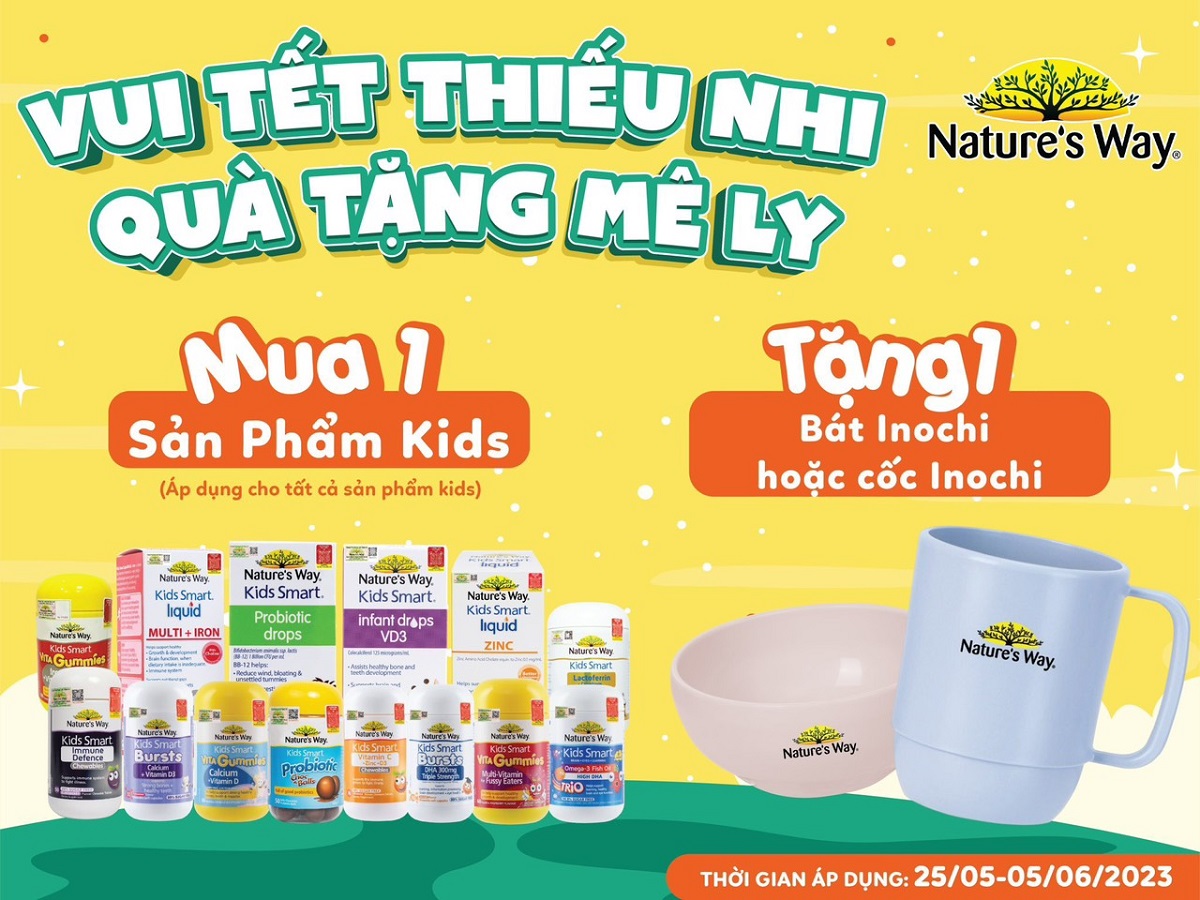 Khuyến mãi tết thiếu nhi từ Nature's Way
