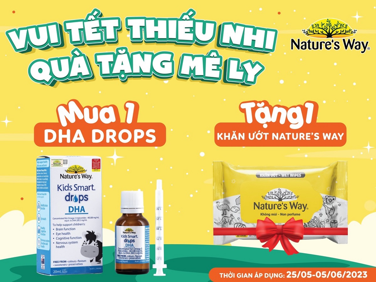 Khuyến mãi tết thiếu nhi từ Nature's Way