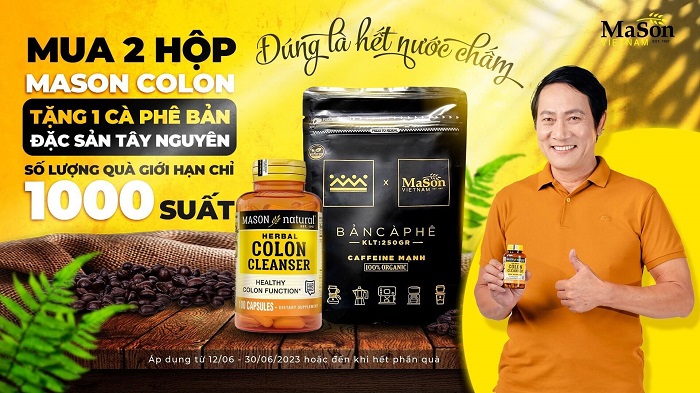 Mason Colon Herbal Cleanser khuyến mãi tháng 6