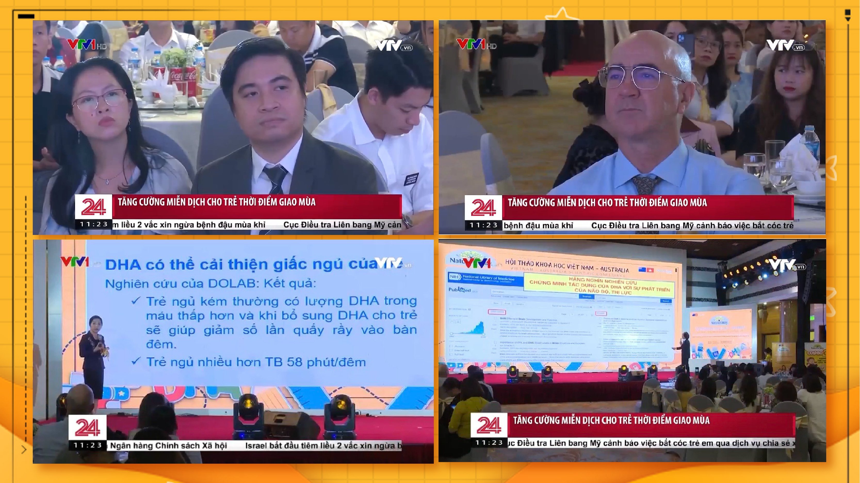 Hội thảo được đưa tin trong chương trình Chuyển động 24h của kênh VTV1