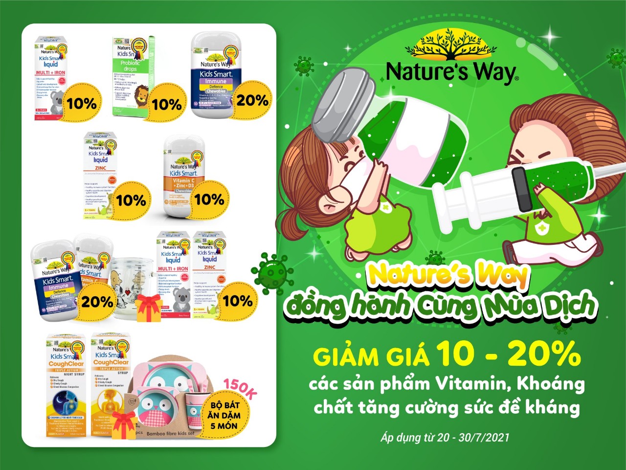 Nature’s Way trợ giá cực sốc đồng hành cùng “mùa dịch”