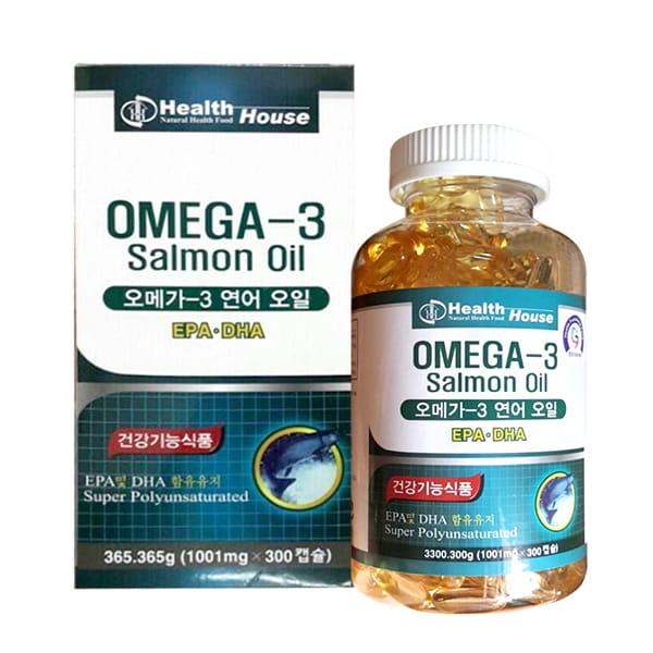 Viên uống dầu cá Hồi Omega 3 Salmon Oil Health House Hàn Quốc